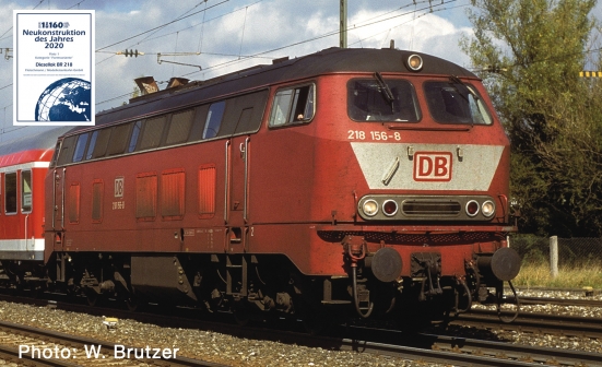 Fleischmann 724220 N Diesellok BR218, DB AG orientrot