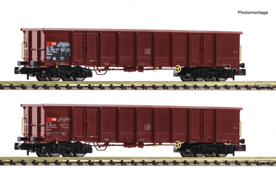 Fleischmann 830252 N Offene Güterwagen, SBB 2er-Set