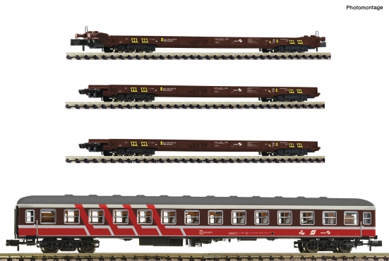 Fleischmann 881914 N Rollende Landstraße, ÖBB 4er-Set