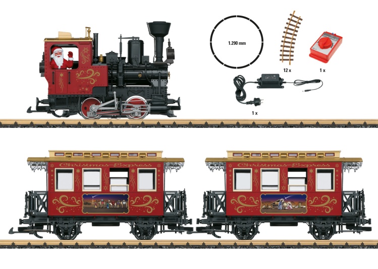 Preview: LGB 70308 Spur G Startset Weihnachtszug