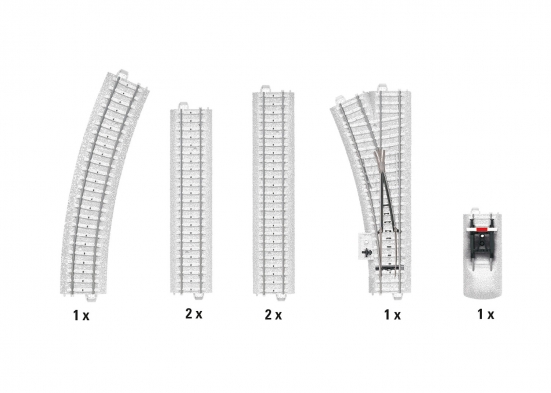 Preview: Märklin 20124 H0 C-Gleis Ergänzungspackung (Märklin Start up)