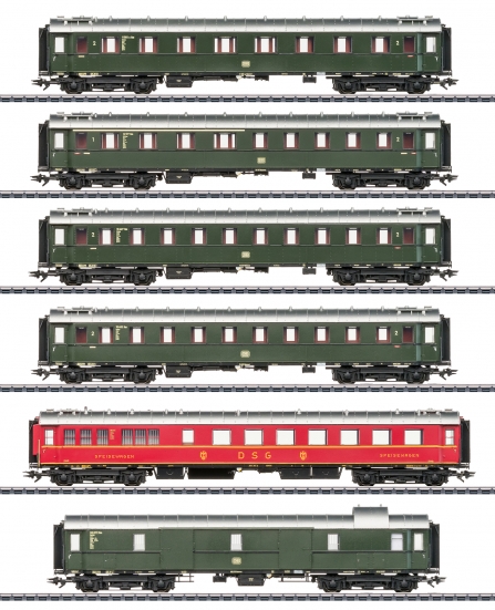 Märklin 42500 H0 Schnellzugwagen, DB 6er-Set