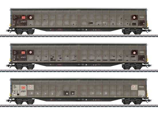 Märklin 48067 H0 Schiebewandwagen Habbins 354, DB Cargo 3er-Set