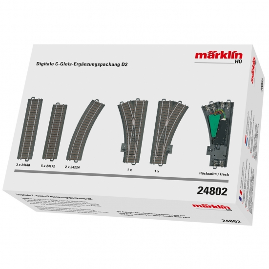 Märklin 24802 H0 C-Gleis Digitale Ergänzungspackung D2