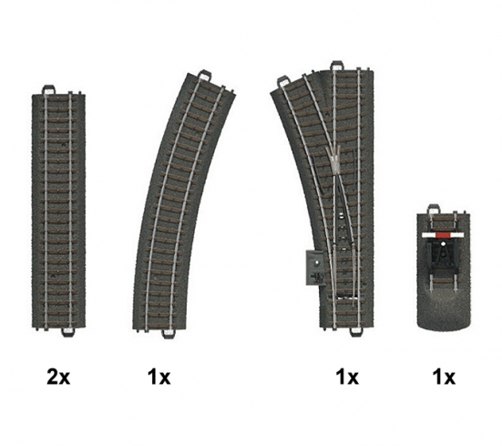 Märklin 24900 H0 C-Gleis Ergänzungspackung C1