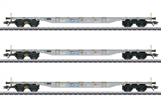 Märklin 47106 H0 Container-Tragwagen Sgnss, SBB Cargo 3er-Set