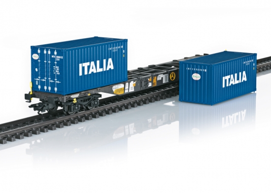 Preview: Märklin 47460 H0 Containertragwagen Sgns 19, AAE 2er-Set