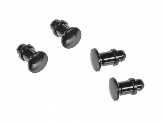 Minitrix E12039700 Puffer schwarz (4 Stück) Modelleisenbahn