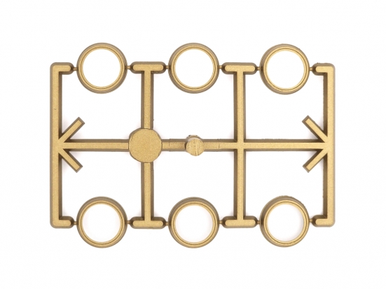 LGB E131836 Lampenringe, gold (6 Stück) Modelleisenbahn