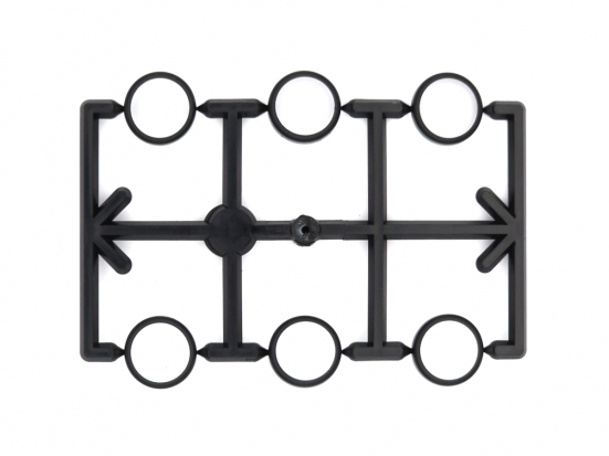 LGB E139407 Lampenringe, schwarz (6 Stück) Modelleisenbahn