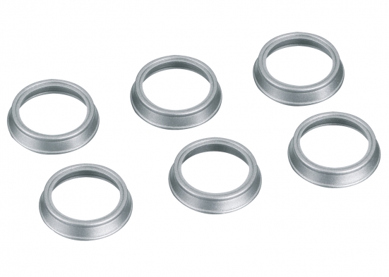 LGB E186479 Lampenringe, silbern (6 Stück) Modelleisenbahn