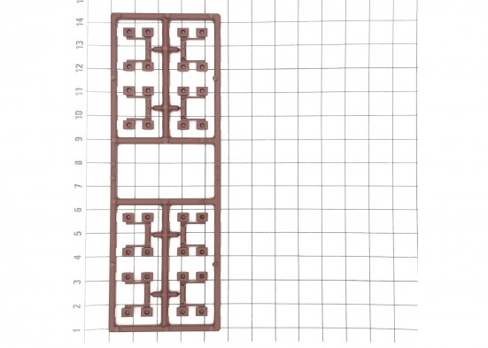 Preview: Märklin 213981 E213981 Haltekeil Spritzling braun (2 Stück) Modelleisenbahn