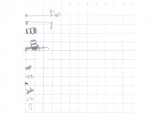 Preview: Märklin E352344 Schläuche, Haken, Tritte, Schleifleiste (Set) Modelleisenbahn