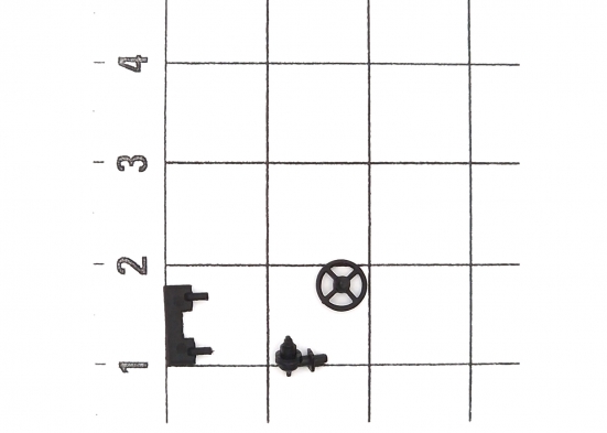 Preview: Märklin E378881 Ventile, Lichtmaschine, Handrad, Stufe (Set) Modelleisenbahn