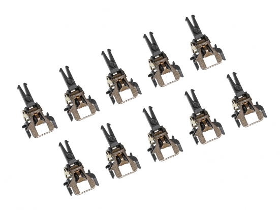 Preview: Märklin E412163 Kurzkupplung Gold (10 Stück) Modelleisenbahn