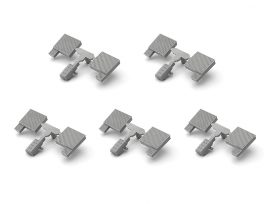 Preview: Märklin 521790 E521790 Attrappe Weichenantrieb grau für C-Gleis-Weichen (5 Stück), Modelleisenbahn