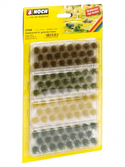 NOCH 07008 Grasbüschel XL, 12 mm, gedeckte Farben