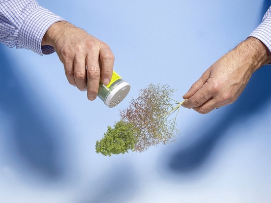 Preview: NOCH 07167 Laub-Set mit olive, hell-, mittel- und dunkelgrün