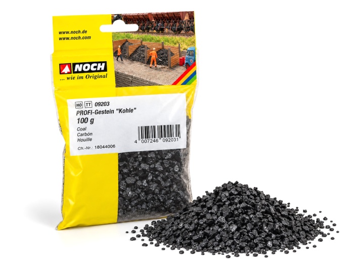 NOCH 09203 H0/TT PROFI-Gestein Kohle, 100g 