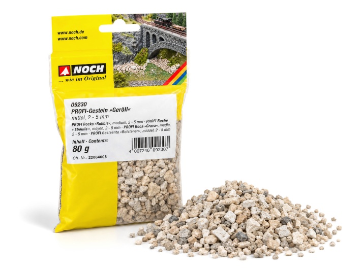 NOCH 09230 PROFI-Gestein Geröll, mittel, 80g 