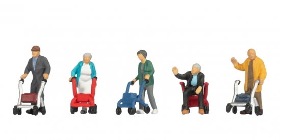 NOCH 15549 H0 Senioren mit Rollator