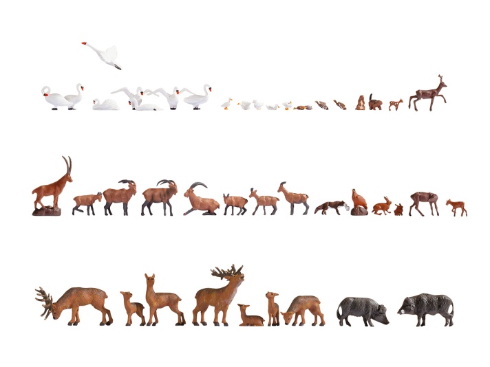 NOCH 16053 H0 Mega-Spar-Set "Wildtiere" 45 Figuren
