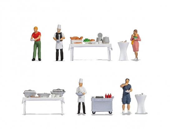NOCH 16276 H0 Figuren-Themenwelt Buffet