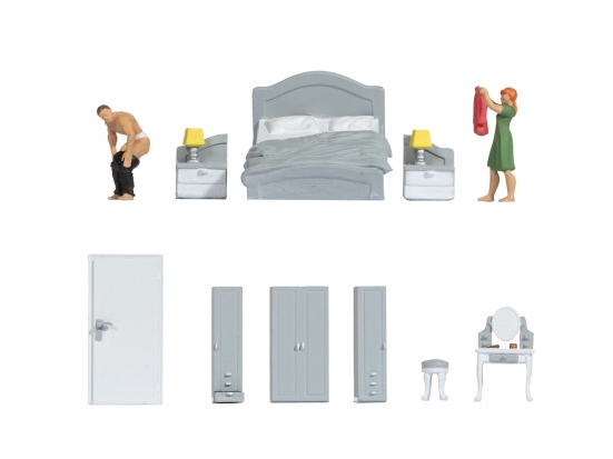 NOCH 16287 H0 Figuren-Themenwelt Schlafzimmer