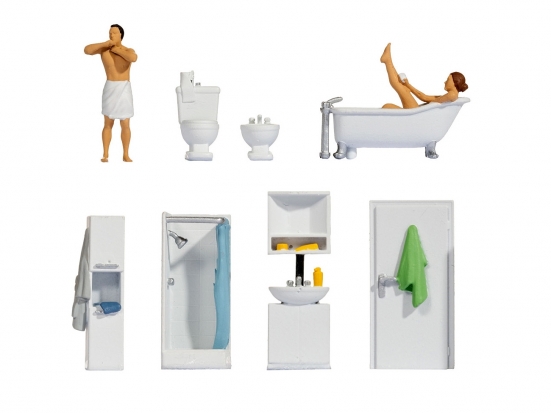 NOCH 16289 H0 Figuren-Themenwelt Badezimmer