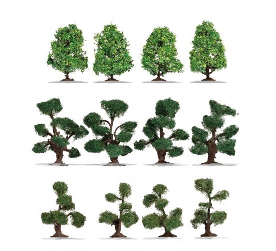 Preview: NOCH 21546 H0/TT/N Zierbüsche 4-5 cm hoch, 12 Stück