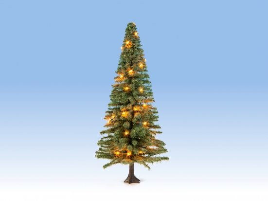 NOCH 22131 H0/TT Beleuchteter Weihnachtsbaum , mit 30 LEDs, 12cm hoch