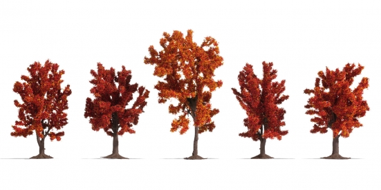 NOCH 25625 H0/TT/N Herbstbäume 5 Stück, 8-10 cm hoch