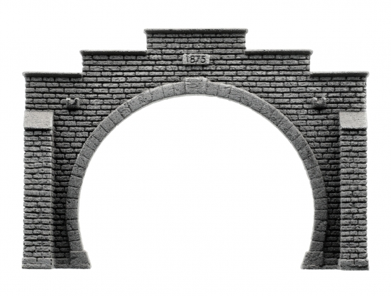 NOCH 34852 N Tunnel-Portal 2-gleisig, 12,3 x 8,5 cm