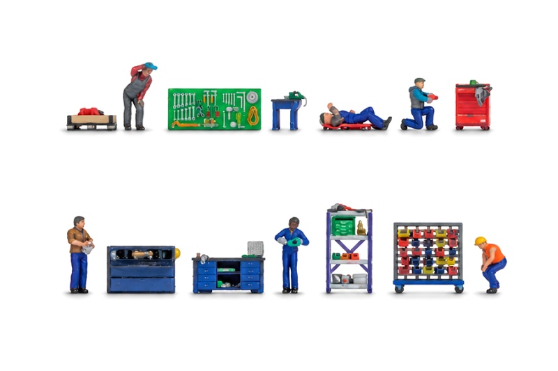 NOCH 35902 N Figuren-Themenwelt Werkstatt (3D-Master) 