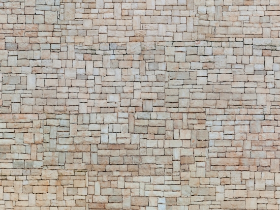 NOCH 56642 H0 3D-Kartonplatte Kalksteinmauer, beige