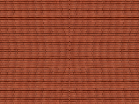 NOCH 56965 N 3D-Kartonplatte Dachziegel, rot