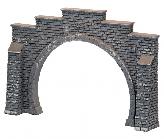 Preview: NOCH 58052 H0 Tunnel-Portal 2-gleisig, 21 x 14 cm