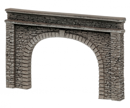Preview: NOCH 58062 H0 Tunnel-Portal 2-gleisig, 22 x 13 cm