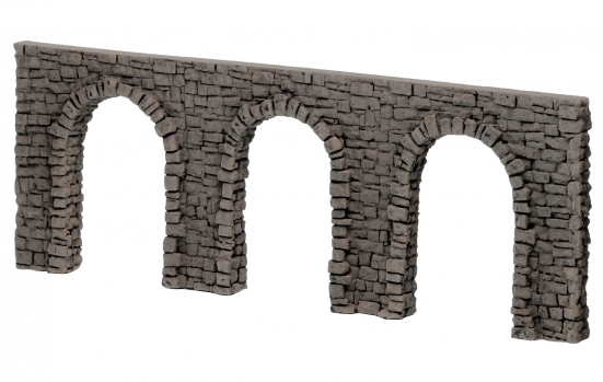 Preview: NOCH 58260 H0 Arkadenmauer offen, 27 x 10 cm