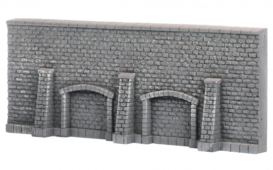 Preview: NOCH 58276 H0 Arkadenmauer, 33 x 12,5 cm