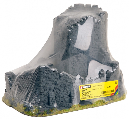 Preview: NOCH 58600 H0/TT Burgruine 18 x 14 cm, 12 cm hoch