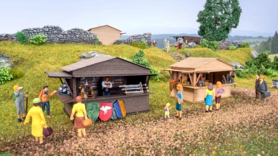 NOCH 65618 H0 Themen-Set „Mittelaltermarkt“