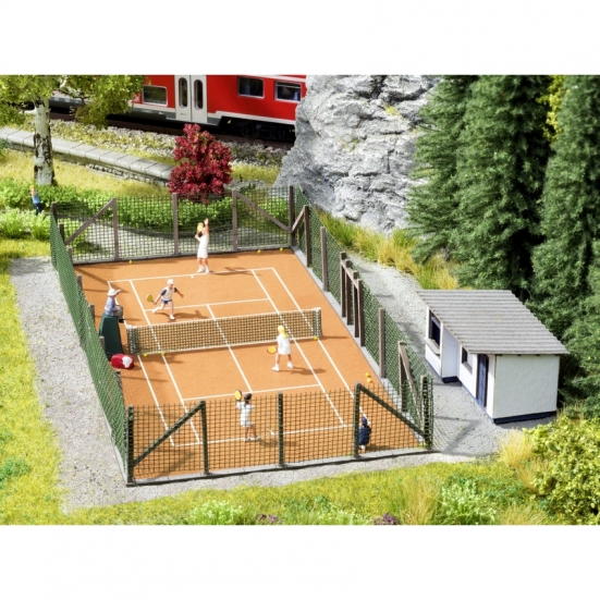 NOCH 65615 H0 Laser-Cut Themen-Set „Tennisplatz“