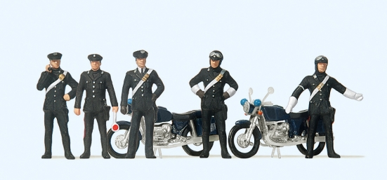 Preiser 10175 H0 Carabinieri, 2 Motorräder