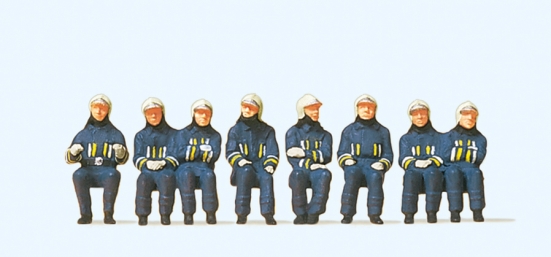 Preiser 10483 H0 Feuerwehrmänner in moderner Einsatzkleidung