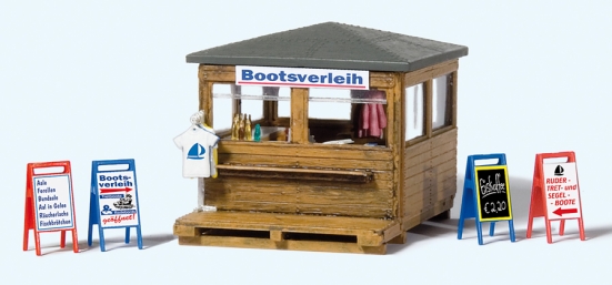 Preiser 17314 H0 Kiosk mit Bootsverleih (Bausatz)