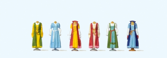 Preiser 24767 H0 Mittelalterliche Kleidung auf
