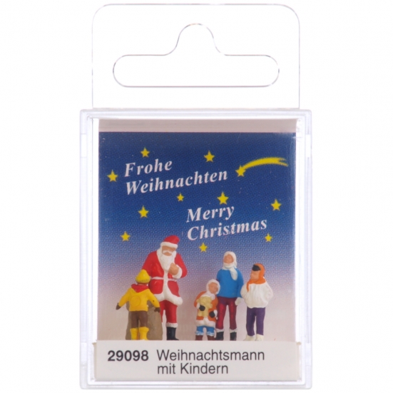 Preiser 29098 H0 Weihnachtsmann mit Kindern