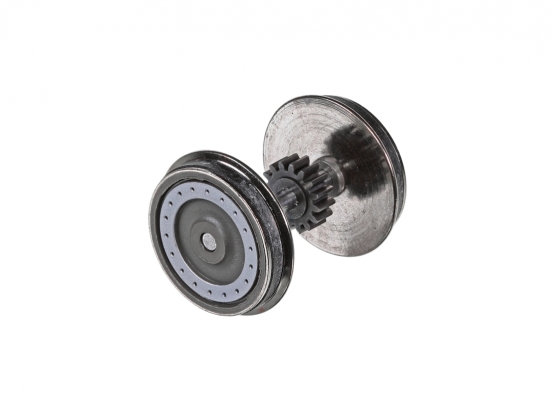 Roco 141161 Radsatz mit 2 Haftringen + Zahnrad