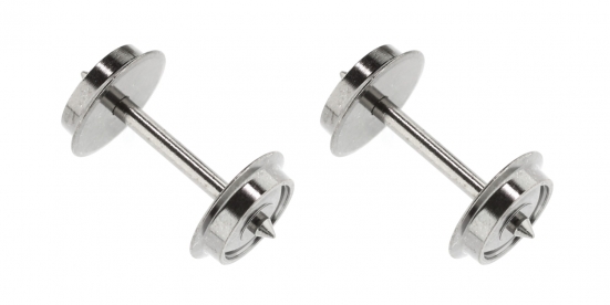 Roco 40177 H0 Radsatz DC, Ø 10 mm, Länge 24,8 mm (2er-Set) für T3000e Wagen